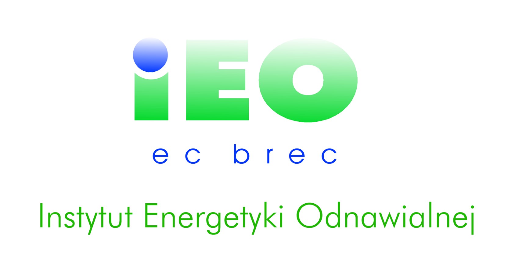 IEO logo i nazwa na osi